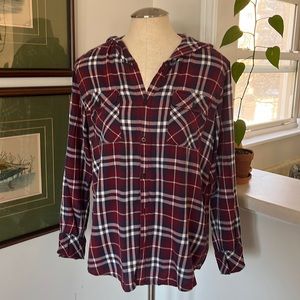 TNA hooded flannel